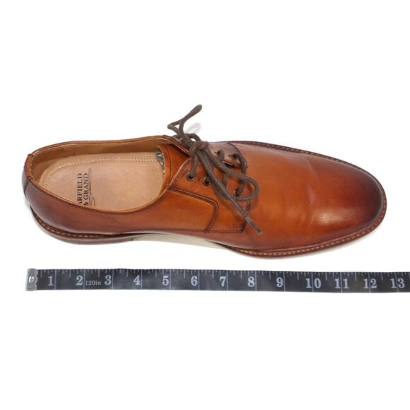 WARFIELD & GRAND Berkeley men's brown leather lace up oxford dress shoes size 10 - Picture 7 of 8